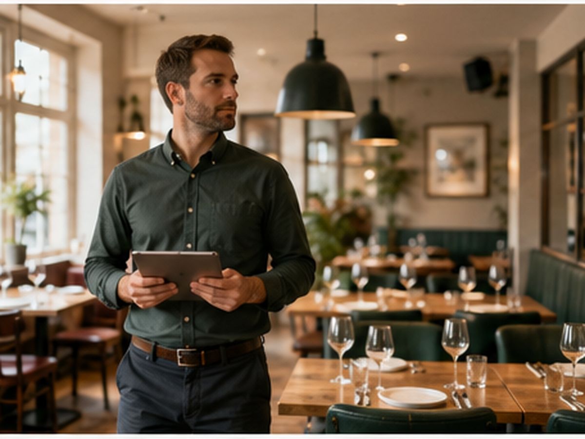 Manager overseeing multi-site restaurant floor